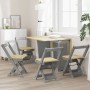 Sillas de comedor plegables 4 uds Corona madera pino gris von , Klapphocker und Stühle - Ref: Foro24-4013438, Preis: 168,19 €...
