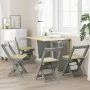 Sillas de comedor plegables 4 uds Corona madera pino gris by , Folding stools and chairs - Ref: Foro24-4013438, Price: 165,01...
