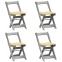 Sillas de comedor plegables 4 uds Corona madera pino gris von , Klapphocker und Stühle - Ref: Foro24-4013438, Preis: 168,19 €...
