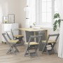Sillas de comedor plegables 4 uds Corona madera pino gris von , Klapphocker und Stühle - Ref: Foro24-4013438, Preis: 168,19 €...