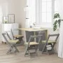 Sillas de comedor plegables 4 uds Corona madera pino gris by , Folding stools and chairs - Ref: Foro24-4013438, Price: 165,01...