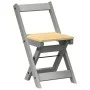 Sillas de comedor plegables 4 uds Corona madera pino gris by , Folding stools and chairs - Ref: Foro24-4013438, Price: 165,01...