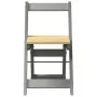 Sillas de comedor plegables 4 uds Corona madera pino gris by , Folding stools and chairs - Ref: Foro24-4013438, Price: 165,01...
