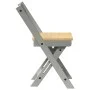 Sillas de comedor plegables 4 uds Corona madera pino gris by , Folding stools and chairs - Ref: Foro24-4013438, Price: 165,01...