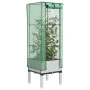 Arriate con cubierta invernadero aspecto ratán 40x40x140 cm by , Pots and planters - Ref: Foro24-4015846, Price: 41,44 €, Dis...