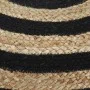 Puf hecho a mano negro 45x30 cm yute de , Otomanas - Ref: Foro24-248075, Precio: 68,22 €, Descuento: %
