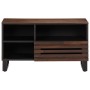 Mueble de TV madera maciza mango marrón 80x34x46 cm de , Almacenamiento para CD y DVD - Ref: Foro24-377521, Precio: 74,06 €, ...