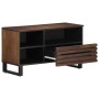 Mueble de TV madera maciza mango marrón 80x34x46 cm de , Almacenamiento para CD y DVD - Ref: Foro24-377521, Precio: 74,06 €, ...