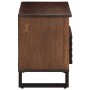 Mueble de TV madera maciza mango marrón 80x34x46 cm de , Almacenamiento para CD y DVD - Ref: Foro24-377521, Precio: 74,06 €, ...