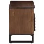 Solid mango wood TV stand in brown, 80x34x46 cm by , CD and DVD storage - Ref: Foro24-377521, Price: 73,23 €, Discount: %