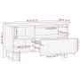 Massives TV-Möbel aus braunem Mangoholz, 80x34x46 cm. von , CD- und DVD-Speicher - Ref: Foro24-377521, Preis: 73,23 €, Rabatt: %