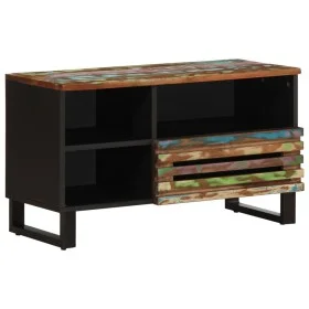 Massives TV-Möbel aus Akazienholz 80x34x46 cm von , CD- und DVD-Speicher - Ref: Foro24-377523, Preis: 67,54 €, Rabatt: %