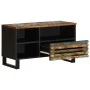 Mueble de TV madera maciza de acacia 80x34x46 cm de , Almacenamiento para CD y DVD - Ref: Foro24-377523, Precio: 67,54 €, Des...