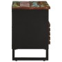 Massives TV-Möbel aus Akazienholz 80x34x46 cm von , CD- und DVD-Speicher - Ref: Foro24-377523, Preis: 68,20 €, Rabatt: %