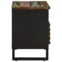 Mueble de TV madera maciza de acacia 80x34x46 cm de , Almacenamiento para CD y DVD - Ref: Foro24-377523, Precio: 67,54 €, Des...