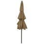 3-tier parasol with taupe gray aluminum pole 3 m by vidaXL, Umbrellas - Ref: Foro24-313871, Price: 100,99 €, Discount: %
