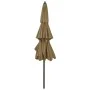 Sombrilla de 3 niveles con poste de aluminio gris taupé 3 m de vidaXL, Sombrillas - Ref: Foro24-313871, Precio: 99,06 €, Desc...