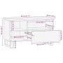 Mueble de TV madera maciza de acacia 80x34x46 cm de , Almacenamiento para CD y DVD - Ref: Foro24-377523, Precio: 67,54 €, Des...