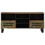 Mueble de TV madera maciza de acacia 100x34x46 cm de , Almacenamiento para CD y DVD - Ref: Foro24-377528, Precio: 83,82 €, De...