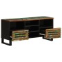 Mueble de TV madera maciza de acacia 100x34x46 cm de , Almacenamiento para CD y DVD - Ref: Foro24-377528, Precio: 84,53 €, De...