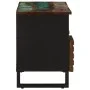 Mueble de TV madera maciza de acacia 100x34x46 cm de , Almacenamiento para CD y DVD - Ref: Foro24-377528, Precio: 83,82 €, De...