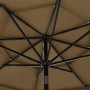 3-tier parasol with taupe gray aluminum pole 3 m by vidaXL, Umbrellas - Ref: Foro24-313871, Price: 100,99 €, Discount: %