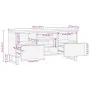 Mueble de TV madera maciza de acacia 100x34x46 cm de , Almacenamiento para CD y DVD - Ref: Foro24-377528, Precio: 83,82 €, De...
