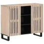 Solid mango wood sideboard 90x34x75 cm by , Lockers and storage cabinets - Ref: Foro24-377577, Price: 113,09 €, Discount: %