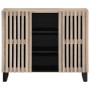 Massiver Mangoholz-Sideboard 90x34x75 cm von , Schließfächer und Lagerschränke - Ref: Foro24-377577, Preis: 113,09 €, Rabatt: %