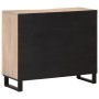 Massiver Mangoholz-Sideboard 90x34x75 cm von , Schließfächer und Lagerschränke - Ref: Foro24-377577, Preis: 113,09 €, Rabatt: %