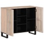 Massiver Mangoholz-Sideboard 90x34x75 cm von , Schließfächer und Lagerschränke - Ref: Foro24-377577, Preis: 113,09 €, Rabatt: %