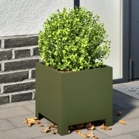 Jardinera hexagonal acero verde oliva 30x30x30 cm de , Maceteros y jardineras - Ref: Foro24-851191, Precio: 37,58 €, Descuent...