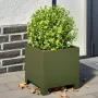 Sechseckiger Pflanzkübel aus olivgrünem Stahl, 30x30x30 cm. von , Töpfe und Pflanzgefäße - Ref: Foro24-851191, Preis: 37,58 €...