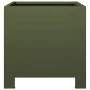 Hexagonal planter in olive green steel, 30x30x30 cm by , Pots and planters - Ref: Foro24-851191, Price: 37,58 €, Discount: %