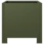Hexagonal planter in olive green steel, 30x30x30 cm by , Pots and planters - Ref: Foro24-851191, Price: 37,58 €, Discount: %
