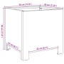 Sechseckiger Pflanzkübel aus Edelstahl 30x30x30 cm von , Töpfe und Pflanzgefäße - Ref: Foro24-851193, Preis: 47,77 €, Rabatt: %