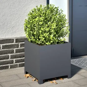 Pflanzgefäß aus anthrazitgrauem Stahl 40x40x40 cm von , Töpfe und Pflanzgefäße - Ref: Foro24-851203, Preis: 52,84 €, Rabatt: %
