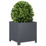 Pflanzgefäß aus anthrazitgrauem Stahl 40x40x40 cm von , Töpfe und Pflanzgefäße - Ref: Foro24-851203, Preis: 53,81 €, Rabatt: %