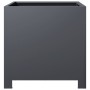 Pflanzgefäß aus anthrazitgrauem Stahl 40x40x40 cm von , Töpfe und Pflanzgefäße - Ref: Foro24-851203, Preis: 53,81 €, Rabatt: %