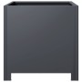 Pflanzgefäß aus anthrazitgrauem Stahl 40x40x40 cm von , Töpfe und Pflanzgefäße - Ref: Foro24-851203, Preis: 53,81 €, Rabatt: %