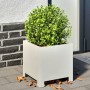 Sechseckiger weißer Stahl-Pflanzkübel 30x30x30 cm von , Töpfe und Pflanzgefäße - Ref: Foro24-851187, Preis: 38,78 €, Rabatt: %