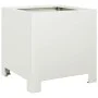 White steel hexagonal planter 30x30x30 cm by , Pots and planters - Ref: Foro24-851187, Price: 37,56 €, Discount: %
