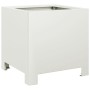 Sechseckiger weißer Stahl-Pflanzkübel 30x30x30 cm von , Töpfe und Pflanzgefäße - Ref: Foro24-851187, Preis: 38,78 €, Rabatt: %