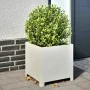 Pflanzgefäß aus weißem Stahl 40x40x40 cm von , Töpfe und Pflanzgefäße - Ref: Foro24-851201, Preis: 51,67 €, Rabatt: %