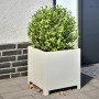 Pflanzgefäß aus weißem Stahl 40x40x40 cm von , Töpfe und Pflanzgefäße - Ref: Foro24-851201, Preis: 53,13 €, Rabatt: %