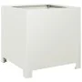 Pflanzgefäß aus weißem Stahl 40x40x40 cm von , Töpfe und Pflanzgefäße - Ref: Foro24-851201, Preis: 51,67 €, Rabatt: %