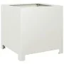 Pflanzgefäß aus weißem Stahl 40x40x40 cm von , Töpfe und Pflanzgefäße - Ref: Foro24-851201, Preis: 51,67 €, Rabatt: %