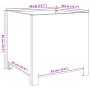 Pflanzgefäß aus weißem Stahl 40x40x40 cm von , Töpfe und Pflanzgefäße - Ref: Foro24-851201, Preis: 53,13 €, Rabatt: %
