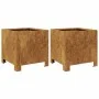 2 rusted steel planters 30x30x30 cm by , Pots and planters - Ref: Foro24-851198, Price: 55,24 €, Discount: %
