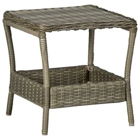 Synthetic brown rattan garden table 45x45x46.5 cm by vidaXL, Garden tables - Ref: Foro24-313308, Price: 60,61 €, Discount: %